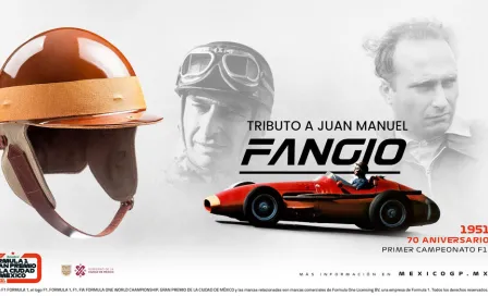 GP de México: Ganador recibirá una réplica certificada del casco de Juan Manuel Fangio