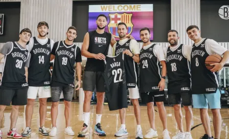 Barcelona visitó a los Nets previo a su despedida de Estados Unidos