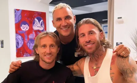 Modric viajó a París y se reencontró con Keylor y Sergio Ramos