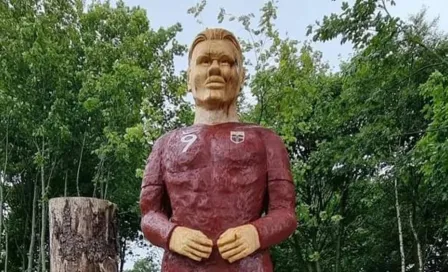 Aficionado robó la estatua de Haaland usando una grúa; argumenta que no se parece