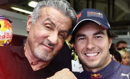 F1: Checo Pérez se encontró con Sylvester Stallone previo al GP de Italia