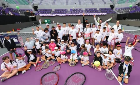 WTA 100 Guadalajara: Fernanda Contreras y Bouzkova convivieron con niños en el Kids Day