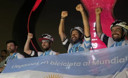 Qatar 2022: Aficionados argentinos recorrieron 10 mil kilómetros en bici para apoyar a su selección 