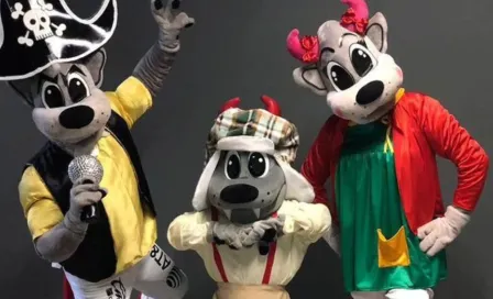 Mascotas de Diablos hicieron parodia de Sonido Pirata y Medio Metro