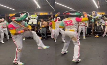 Padres de San Diego festejaron triunfo ante Gigantes con piñata en el vestidor