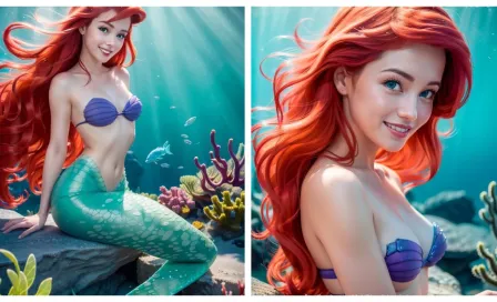 Inteligencia artificial recrea a Ariel de La Sirenita para el nuevo live action de Disney