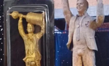 Figura de la estatua de Marcelo Gallardo saldrá a la venta: "Viene empaquetado"