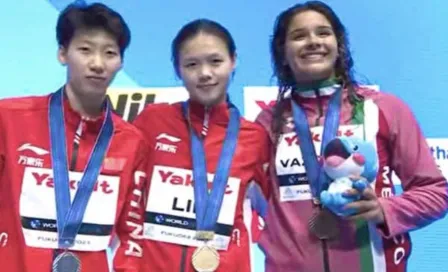 Aranza Vázquez gana bronce en el trampolín de un metro en el Campeonato Mundial de Fukuoka