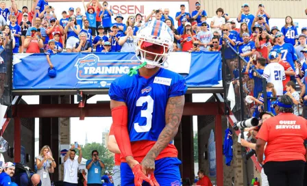 Bills: Damar Hamlin reportó al training camp en medio de una gran ovación de aficionados