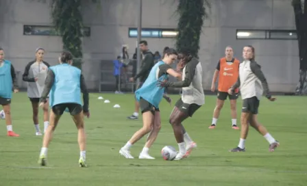 Barcelona Femenil tuvo que aplazar su entrenamiento luego de las lluvias en la CDMX