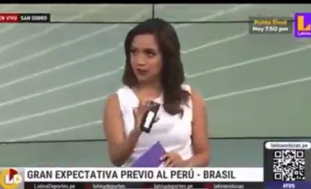 ¡Tremendo oso! Conductora peruana se exhibe al no saber de las reglas de futbol