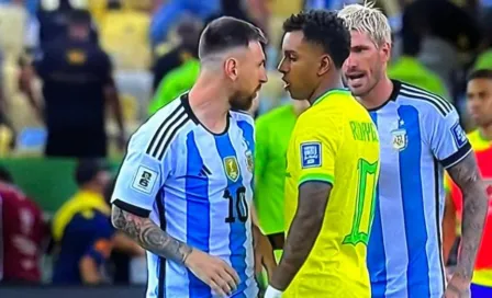 ¡Furioso! Messi encaró a Rodrygo previo al Brasil vs Argentina 