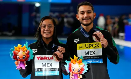 ¡Bronce para México! Alejandra Estudillo y Kevin Berlín consiguen medalla en plataforma de 10 metros