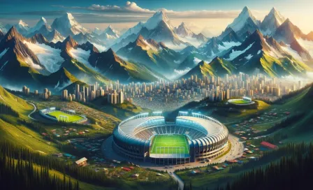 ¿Cuáles son los estadios ubicados en las ciudades con mayor altitud del mundo?