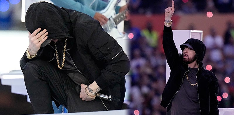 Eminem y los Jordan que usó durante el medio tiempo del Super Bowl 2022