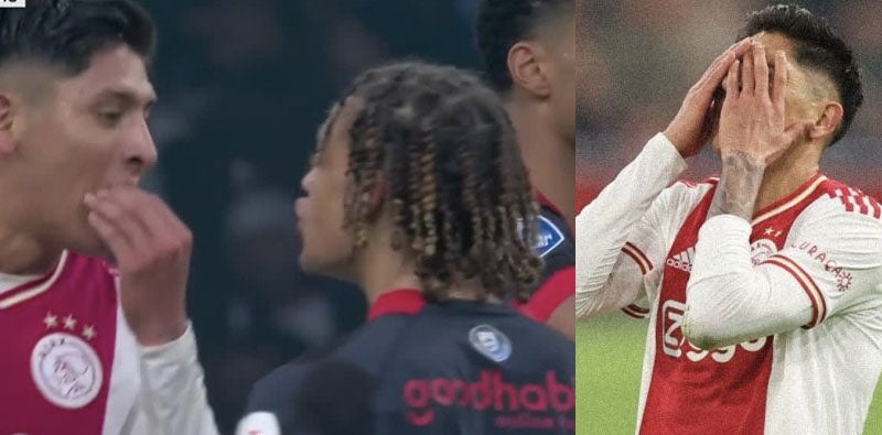 Rozpoczął walkę z Xavim Simmonsem w Clasico pomiędzy Ajaxem a PSV Eindhoven