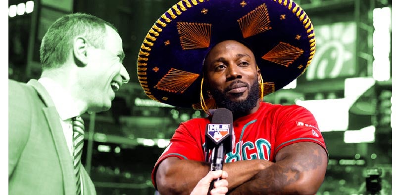 Randy Arozarena utiliza un sombrero de mariachi en pleno Clásico Mundial