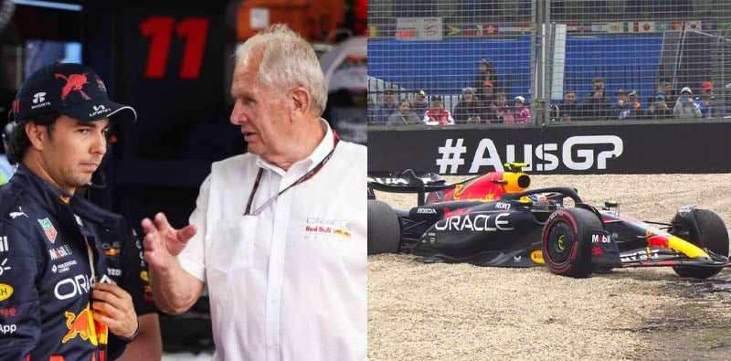 Helmut Marko Explota Contra Checo P Rez Y Lo Culpa Por Su Accidente En Australia Estaba