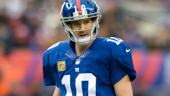 Eli Manning, quarterback y líder los Gigantes