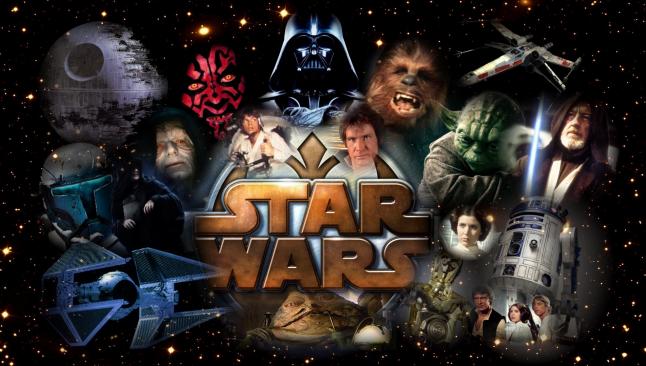 Póster de la saga de Star Wars