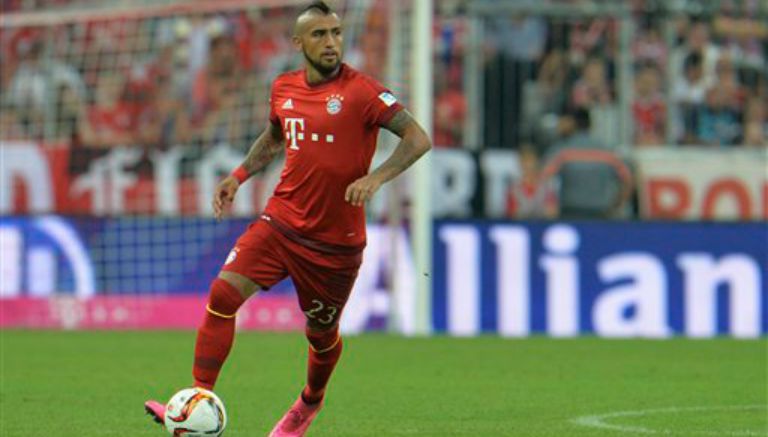 Vidal en un partido con el Bayern Munich