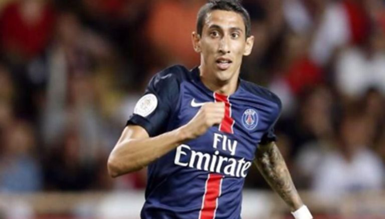 Di María, durante un juego con el PSG