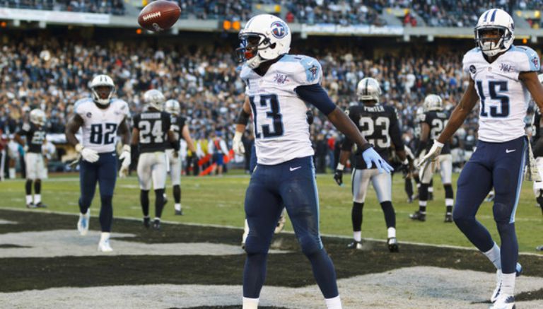 Kendall Wright en un partido contra los Raiders