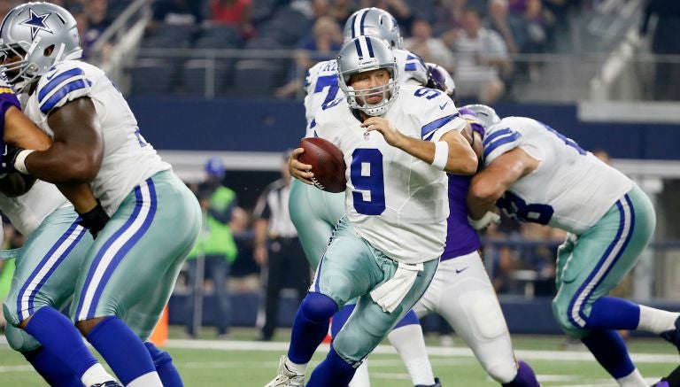 Romo, durante un juego de pretemporada