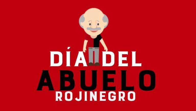 Imagen especial de los Rojinegros para el día de los abuelos