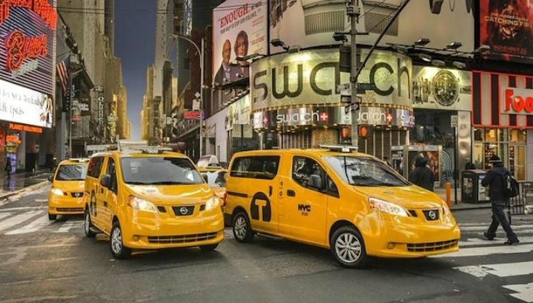 Así lucen los taxis Nissan NV200 en Nueva York