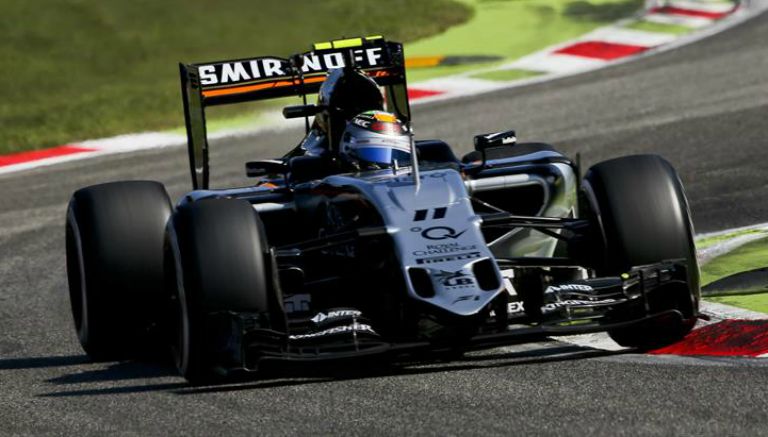 Checo Pérez, durante el Gran Premio de Italia