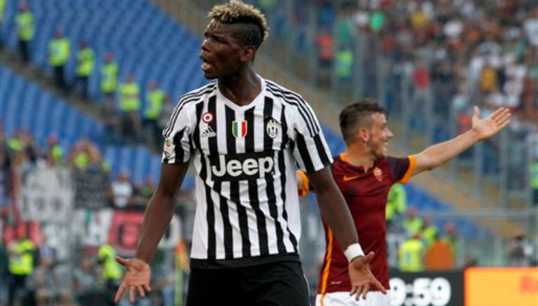 Paul Pogba en un partido con la Juventus