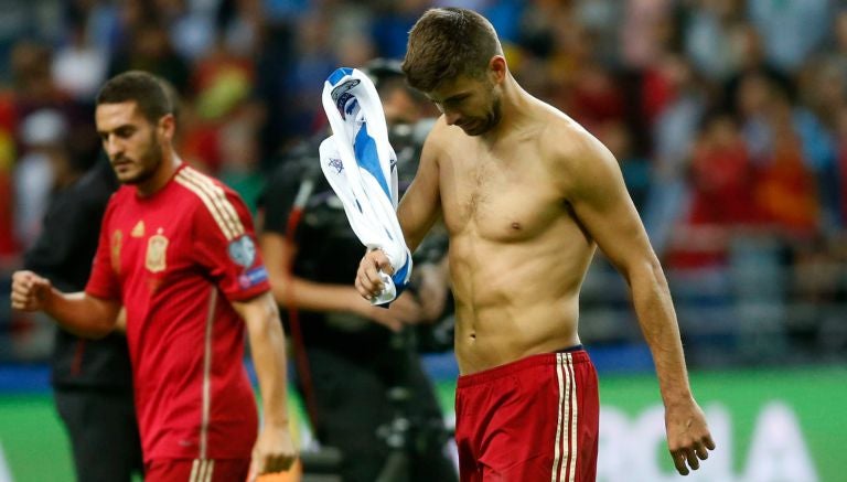 Piqué, tras el partido eliminatorio contra Eslovaquia