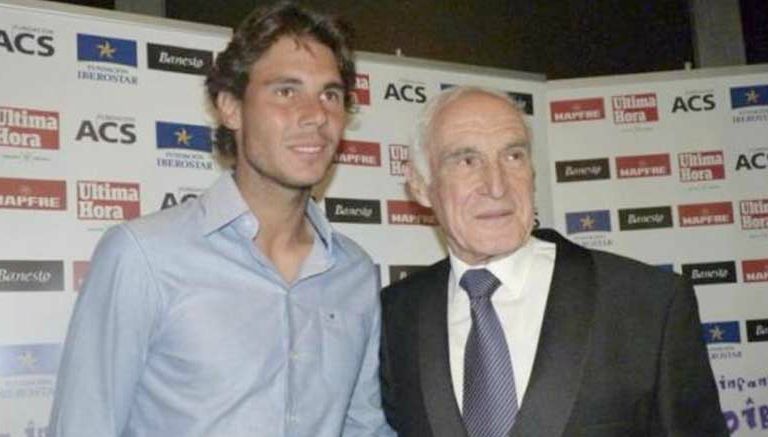 Rafael Nadal, junto a su abuelo