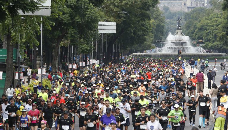 Corredores en el Maratón de la Ciudad de Mexico