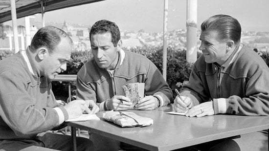 Di Stefano, Gento y Puskás, reunidos 