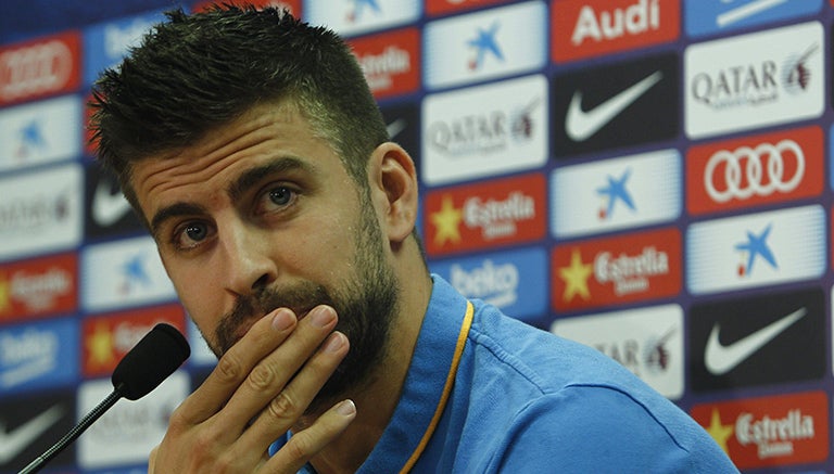 Piqué, conferencia de prensa