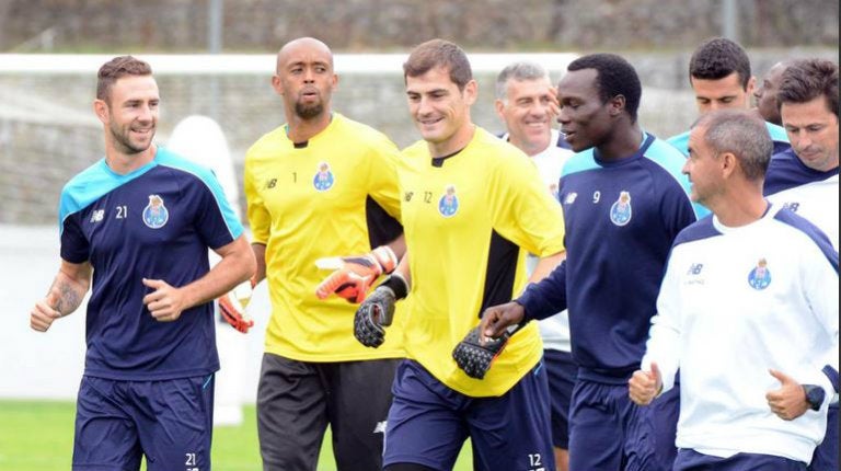 Layún en el entrenamiento del Porto