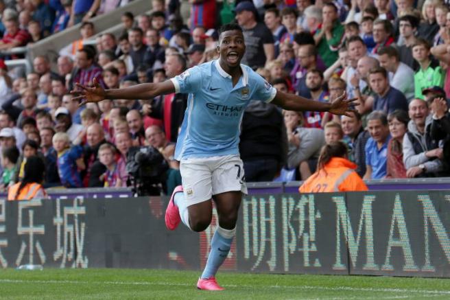 Iheanacho celebra el único tanto del partido 