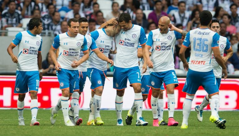 Jugadores celestes en un partido del Apertura 2015