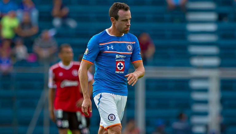 Gerardo Torrado, en un partido de Cruz Azul