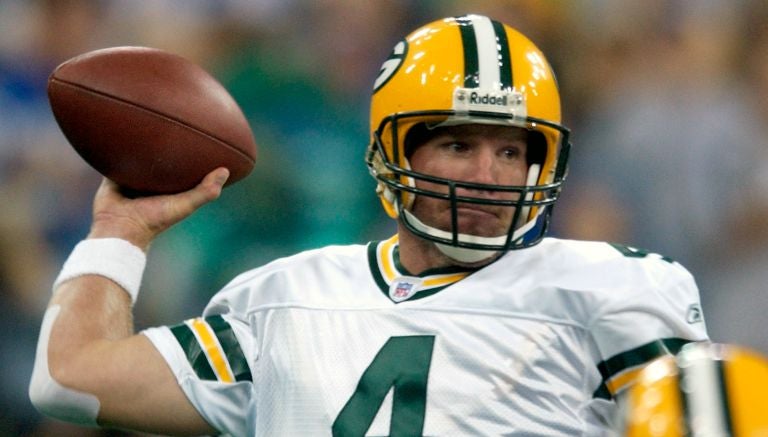 Brett Favre en un partido de los Empacadores