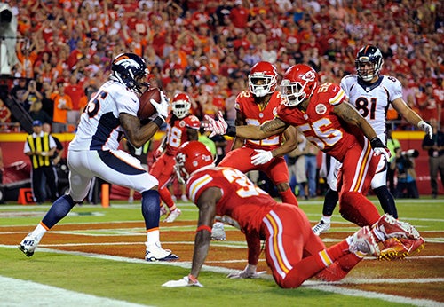 Virgil Green atrapó el pase de Manning para el segundo TD de Denver