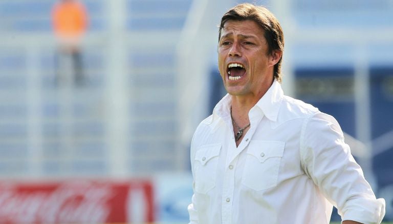 Matías Almeyda durante un partido de futbol