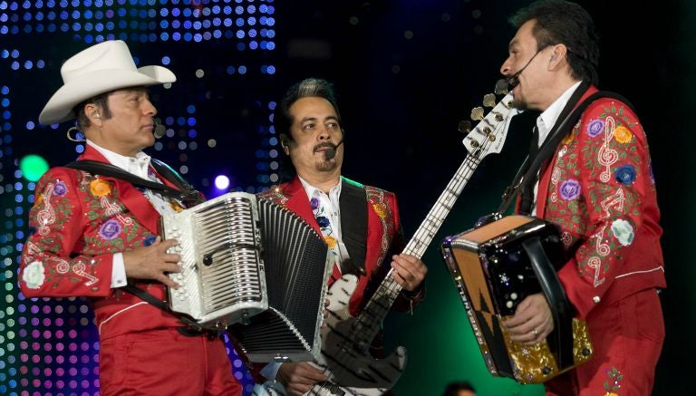 Los Tigres del Norte, durante un concierto