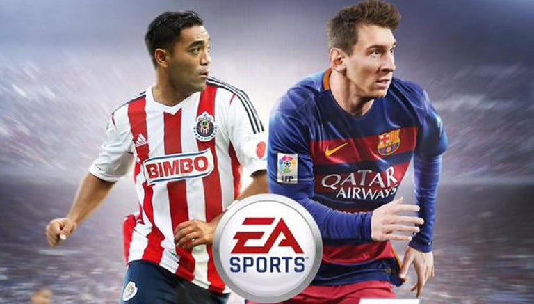 Marco Fabián y Messi, en la portada de FIFA 16