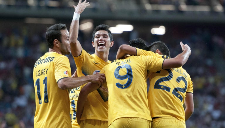 América celebra durante el Clausura 2014