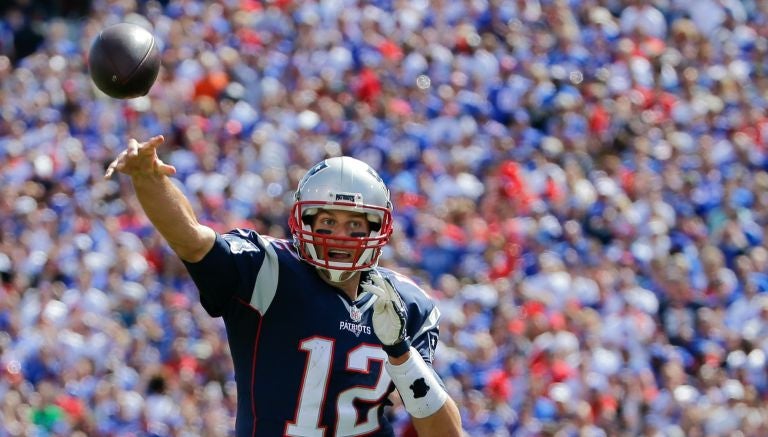 Tom Brady en un partido de la NFL