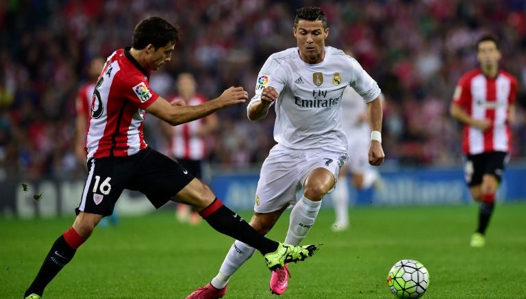 CR7 en un partido con el Real Madrid