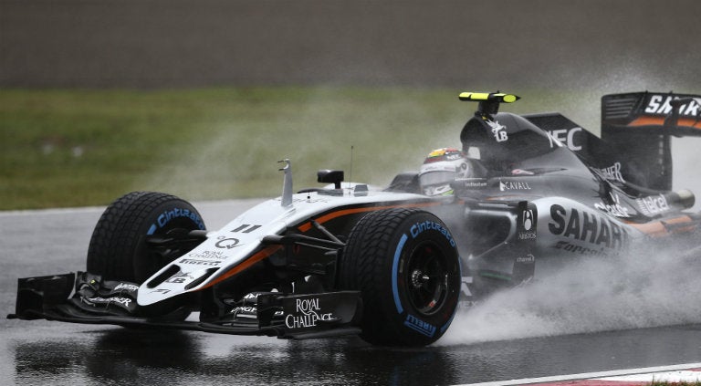 Checo Pérez, en el circuito de Suzuka